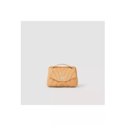 Mila Quilted Suede Leather Bag