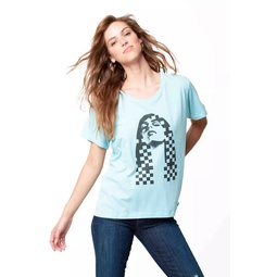 Madison Tee - Sterling Blue Old School