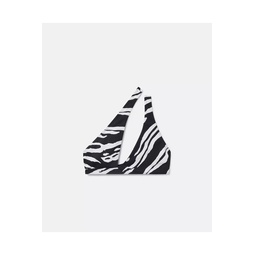 Zebra Print Cut-Out Bikini Top