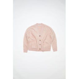 Wool mohair cardigan - Faded pink