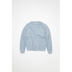 Wool mohair jumper - Denim blue