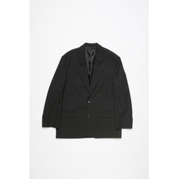 Relaxed fit suit jacket - Dark grey melange