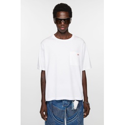Crew neck t-shirt - Relaxed fit - Optic White