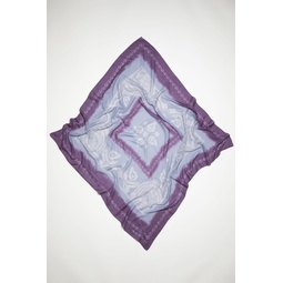Printed scarf - Violet purple/dusty blue