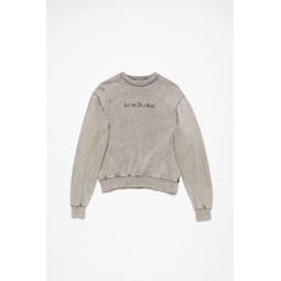 Blurred logo sweater - Faded Grey