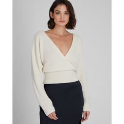 Cashmere Cross Front Sweater