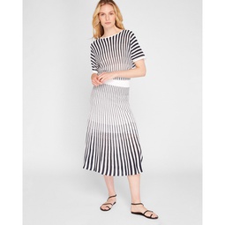 Novelty Pointelle Stripe Skirt