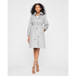 Gathered Trench Coat