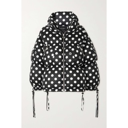 DOLCE&GABBANA Quilted polka-dot shell down coat