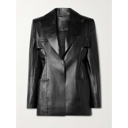 GIVENCHY Cutout leather blazer