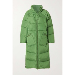 GANNI Oversized hooded quilted padded recycled shell coat