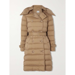 BURBERRY Hooded quilted shell down coat