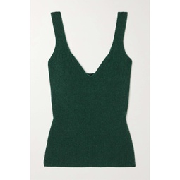 ARCH4 Seattle open-back ribbed organic cashmere tank
