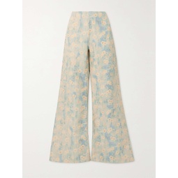 ACNE STUDIOS Floral-print woven wide-leg pants