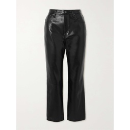 CITIZENS OF HUMANITY Jolene recycled leather-blend straight-leg pants