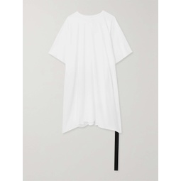 RICK OWENS Minerva oversized belted cotton-jersey tunic