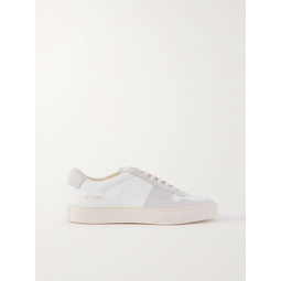 COMMON PROJECTS BBall suede-trimmed leather sneakers