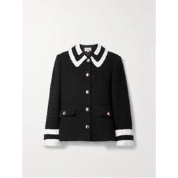 GUCCI Two-tone cotton-blend tweed jacket