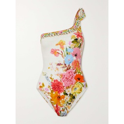 CAMILLA Embellished floral-print swimsuit