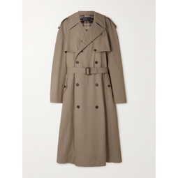 BALENCIAGA Wool and cotton-blend trench coat