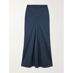 TIBI Crinkled-satin maxi skirt