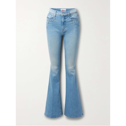 MOTHER + Bowie The Super Cruiser glittered high-rise flared jeans