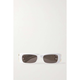 BALENCIAGA EYEWEAR Dynasty BB rectangular-frame acetate sunglasses