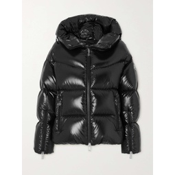 MONCLER Huppe appliqued quilted padded hooded shell down jacket