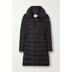 MONCLER Flammette appliqued hooded quilted tech-shell down coat