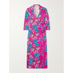 DIANE VON FURSTENBERG Abigail floral-print silk-jersey wrap dress