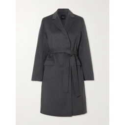 THEORY Belted wool and cashmere-blend coat
