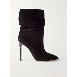 PARIS TEXAS Slouchy 105 suede ankle boots
