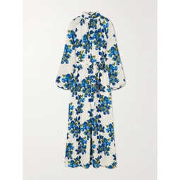 EMILIA WICKSTEAD Elanda belted floral-print crepe maxi dress