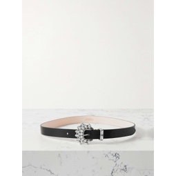 ISABEL MARANT Celenia crystal-embellished leather belt