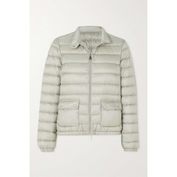 MONCLER Lans quilted metallic shell down jacket