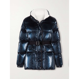 MONCLER Herault hooded quilted padded glossed-shell down coat