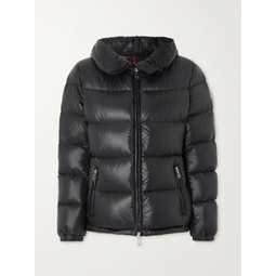 MONCLER Douro hooded appliqued quilted shell down jacket