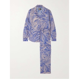 DESMOND & DEMPSEY + NET SUSTAIN Tellus printed organic cotton pajama set