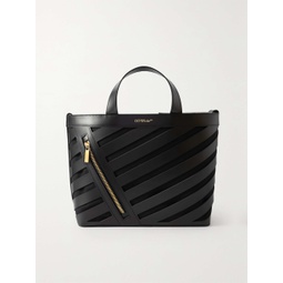 OFF-WHITE Cut-Out Diag Small leather tote