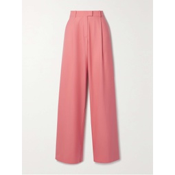 ANOTHER TOMORROW + NET SUSTAIN pleated wool wide-leg pants