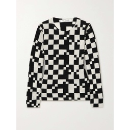 COMME DES GARCONS COMME DES GARCONS Checked intarsia wool sweater