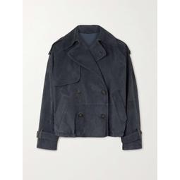 BRUNELLO CUCINELLI Giacca double-breasted suede jacket