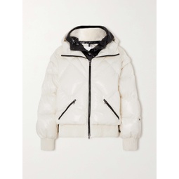 BOGNER Xally hooded two-tone quilted ski jacket