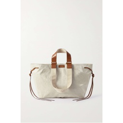 ISABEL MARANT Wardy leather-trimmed coated-canvas weekend bag