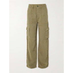 MOTHER + NET SUSTAIN The Private Lyocell and linen-blend cargo pants