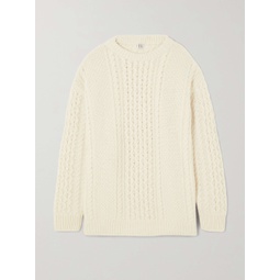 TOTEME Oversized cable-knit wool sweater