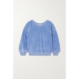 SUZIE KONDI Samos cotton-blend velour sweatshirt