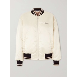 PALM ANGELS Embroidered shell bomber jacket