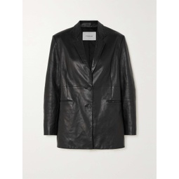FRAME The Oversized leather blazer