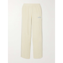 SPORTY & RICH Rizzoli Tennis embroidered cotton-terry track pants